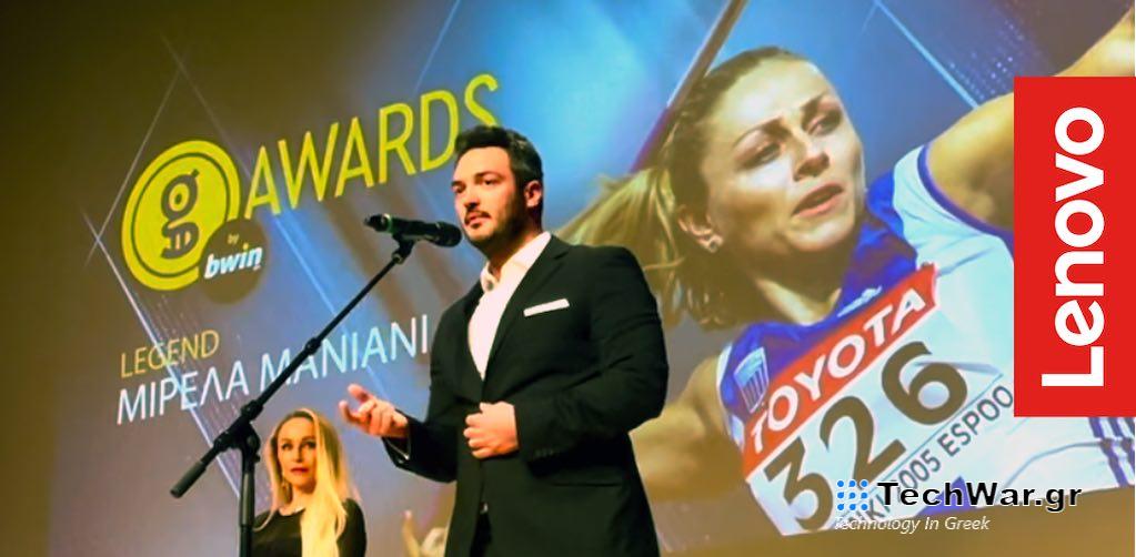 H Lenovo Premium Sponsor στα Gazzetta Awards by bwin