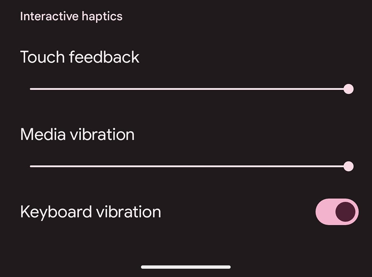 Πληκτρολόγιο απτικά - Android 15