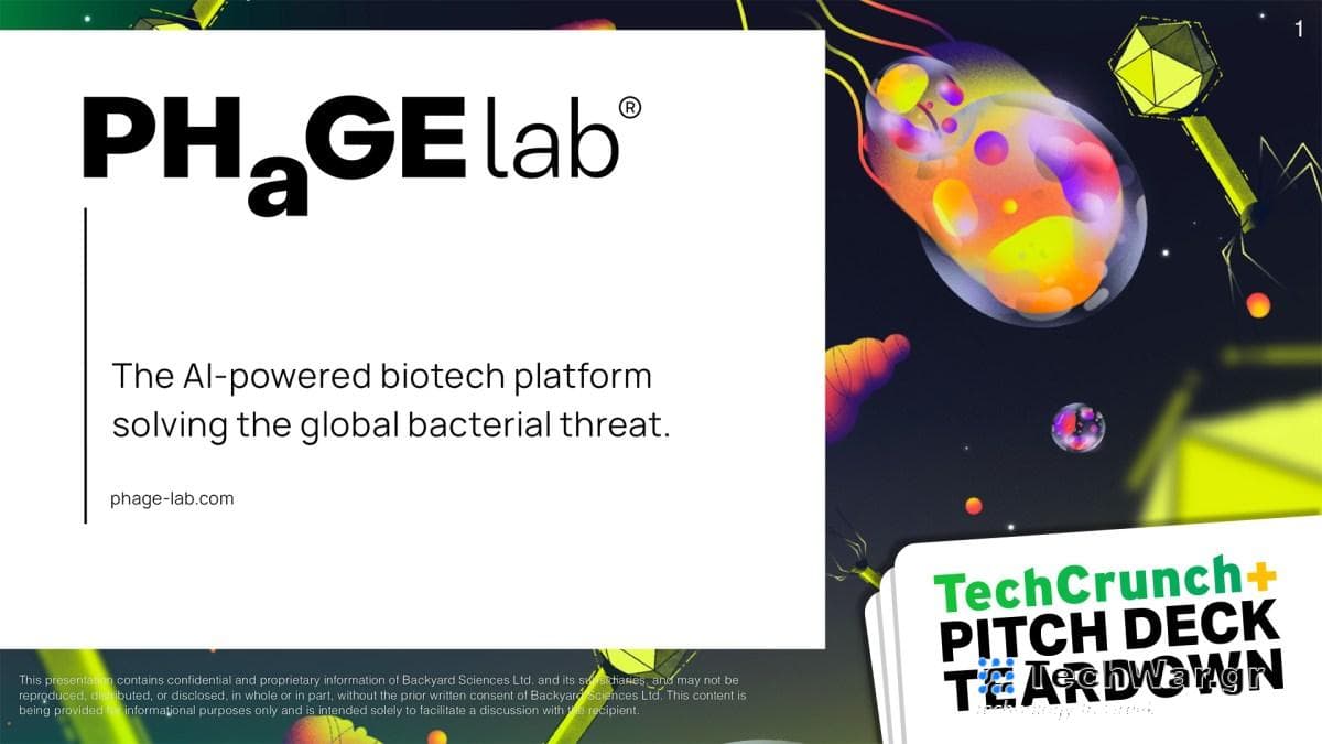 Sample Series A pitch deck: PhageLab's $11M