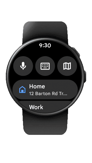 Οδηγίες συγκοινωνίας Wear OS