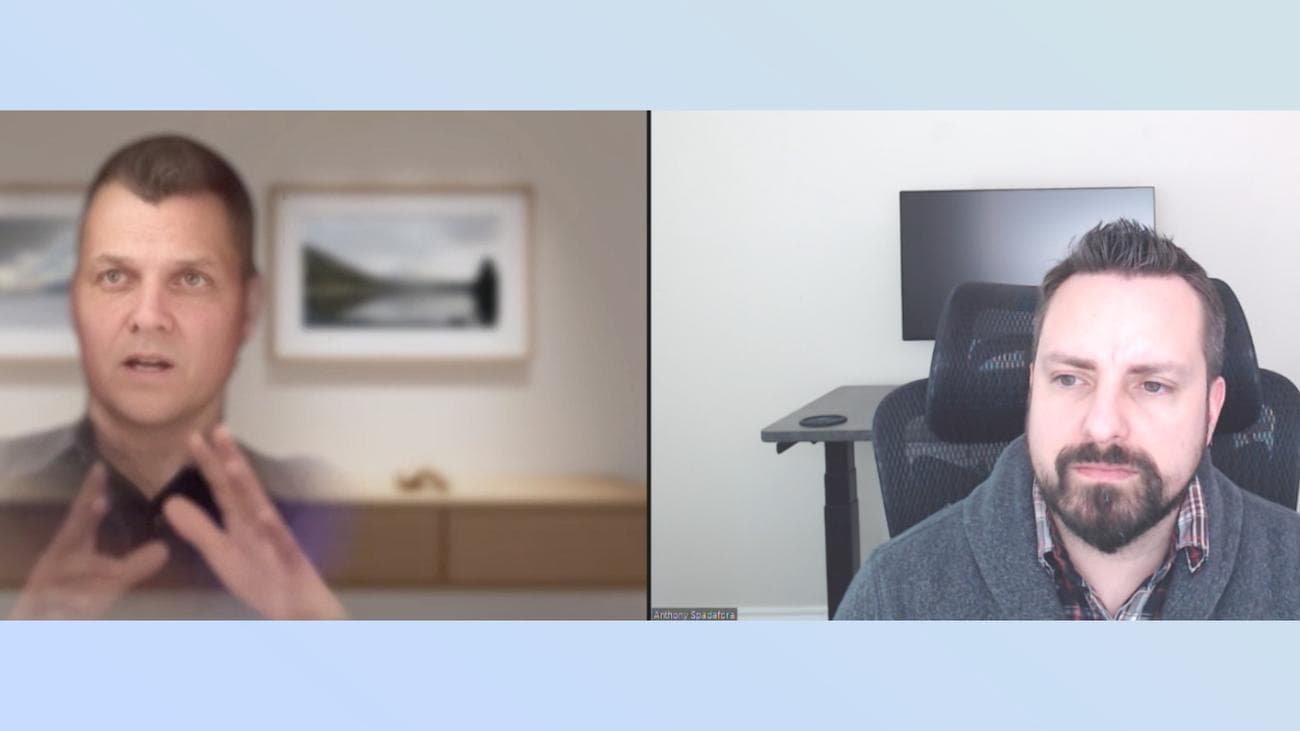 Κλήση ζουμ Apple Vision Pro Persona