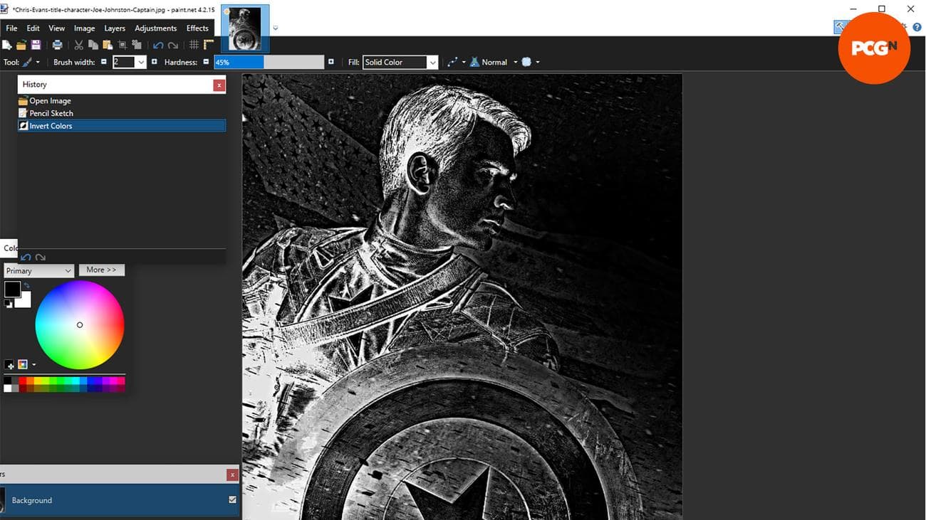 Πώς να χαράξετε τη θήκη του υπολογιστή σας: Αντίστροφα χρώματα Paint.Net