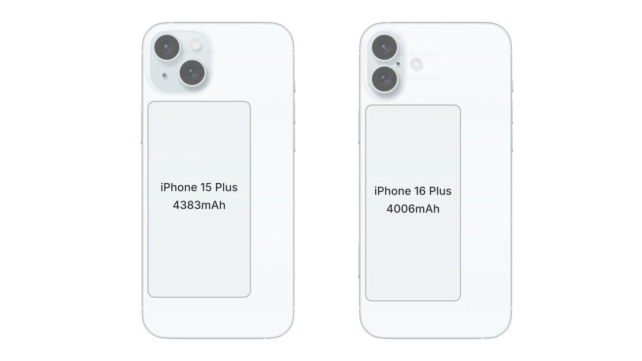 Η πιο πρόσφατη σύγκριση iPhone 15 και iPhone 16 δείχνει διαφορά στη χωρητικότητα της μπαταρίας