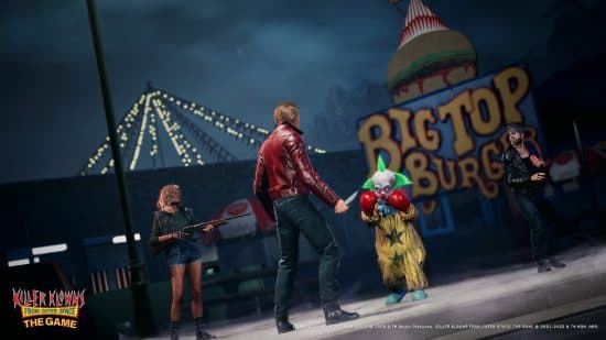 Μεγέθη Shorty έως δύο ανθρώπους στο Killer Klowns από το Outer Space το παιχνίδι.