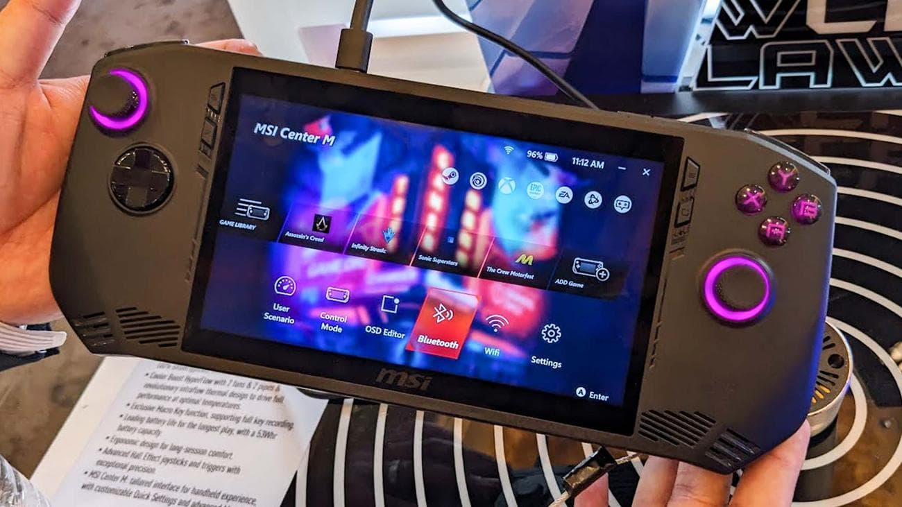 Το MSI Claw τρέχει το MSI Center M.