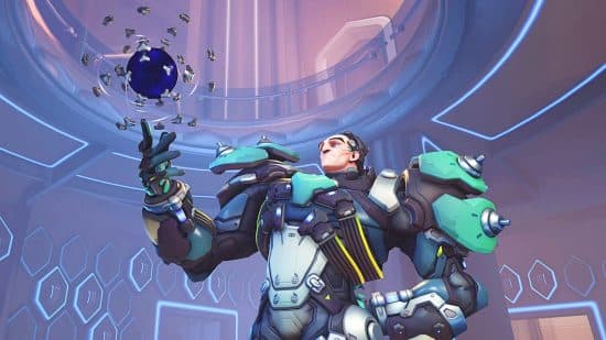 Overwatch 2 characters: Sigma juggling his hyperspheres