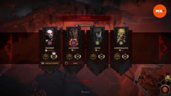 Το κύρος των τεσσάρων Archfiends αποκαλύπτεται καθώς το Conclave αρχίζει να ψηφίζει, με την Erzsebet να κερδίζει το παιχνίδι με το Solium Infernum να κερδίσει τον όρο Trial of the Throne.