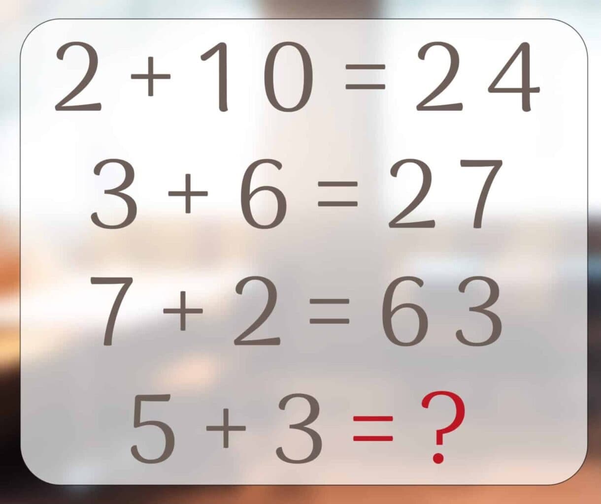 Τεστ IQ μαθηματικό παζλ