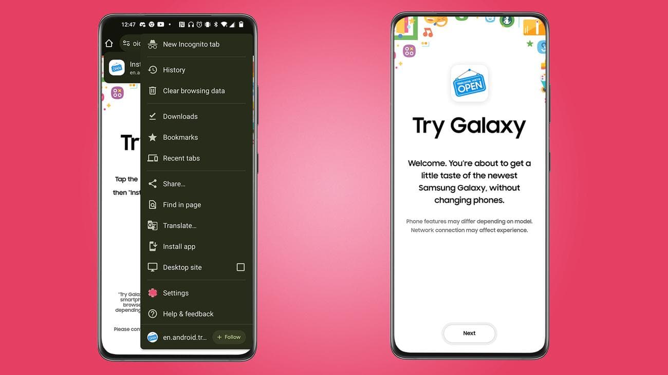 Δοκιμάστε το Galaxy σε Android