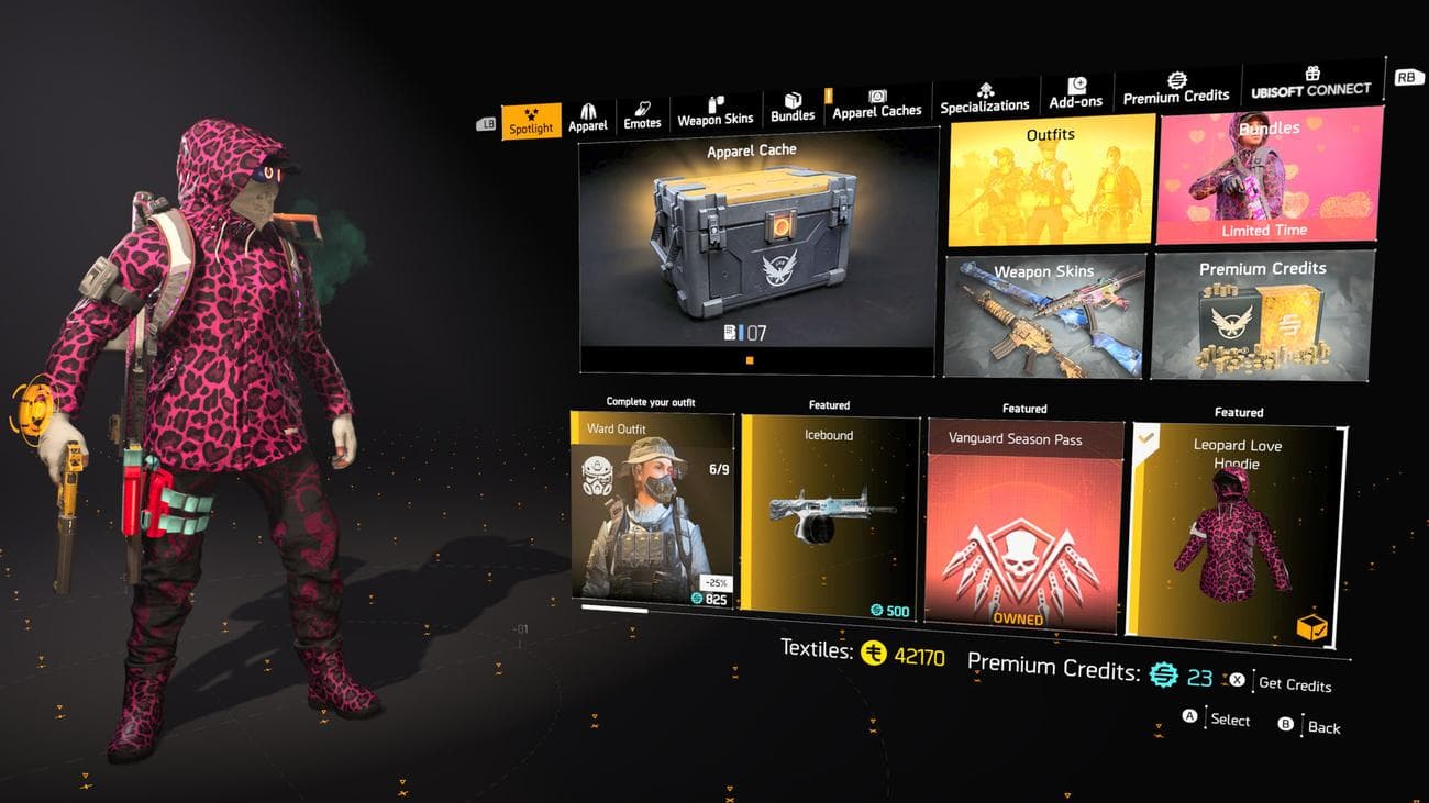 Το κατάστημα εντός παιχνιδιού στο The Division 2