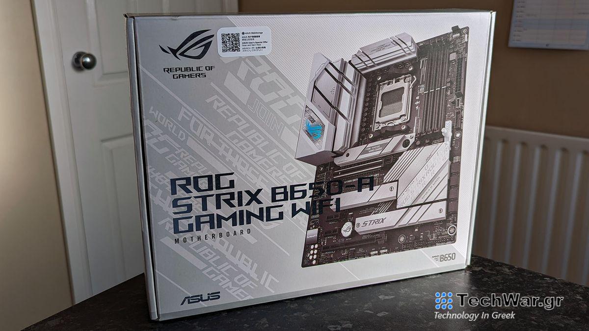 ASUS ROG STRIX B650-A Gaming Wifi motherboard in box