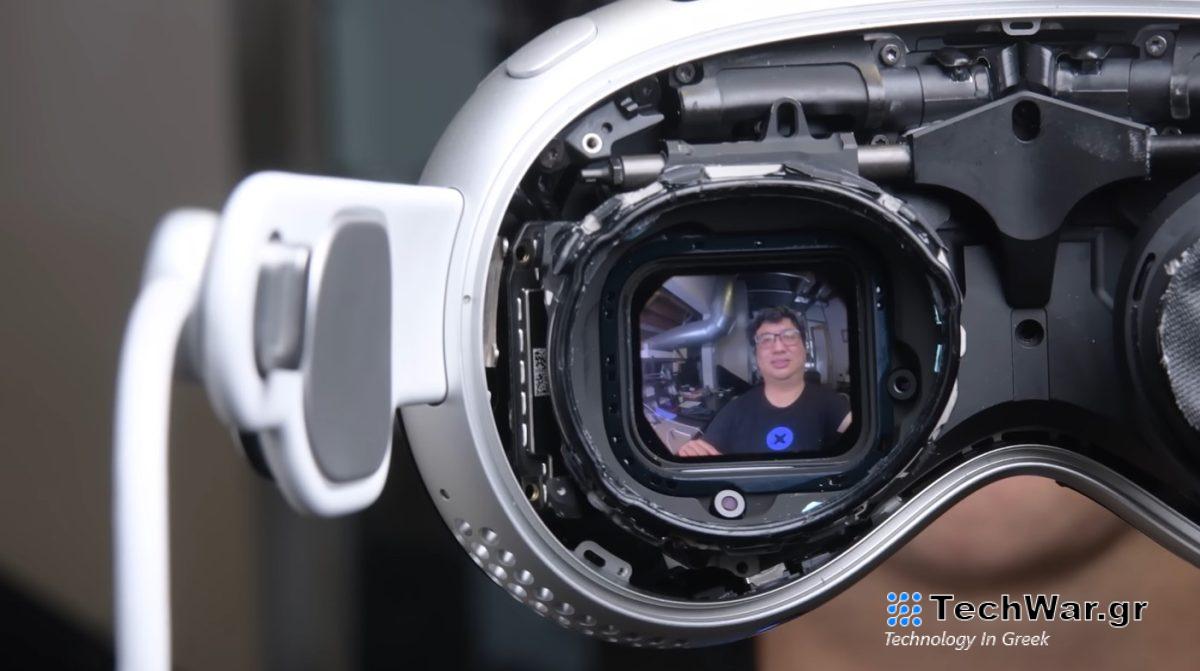 Vision pro Teardown by iFixit reveals battery and display details