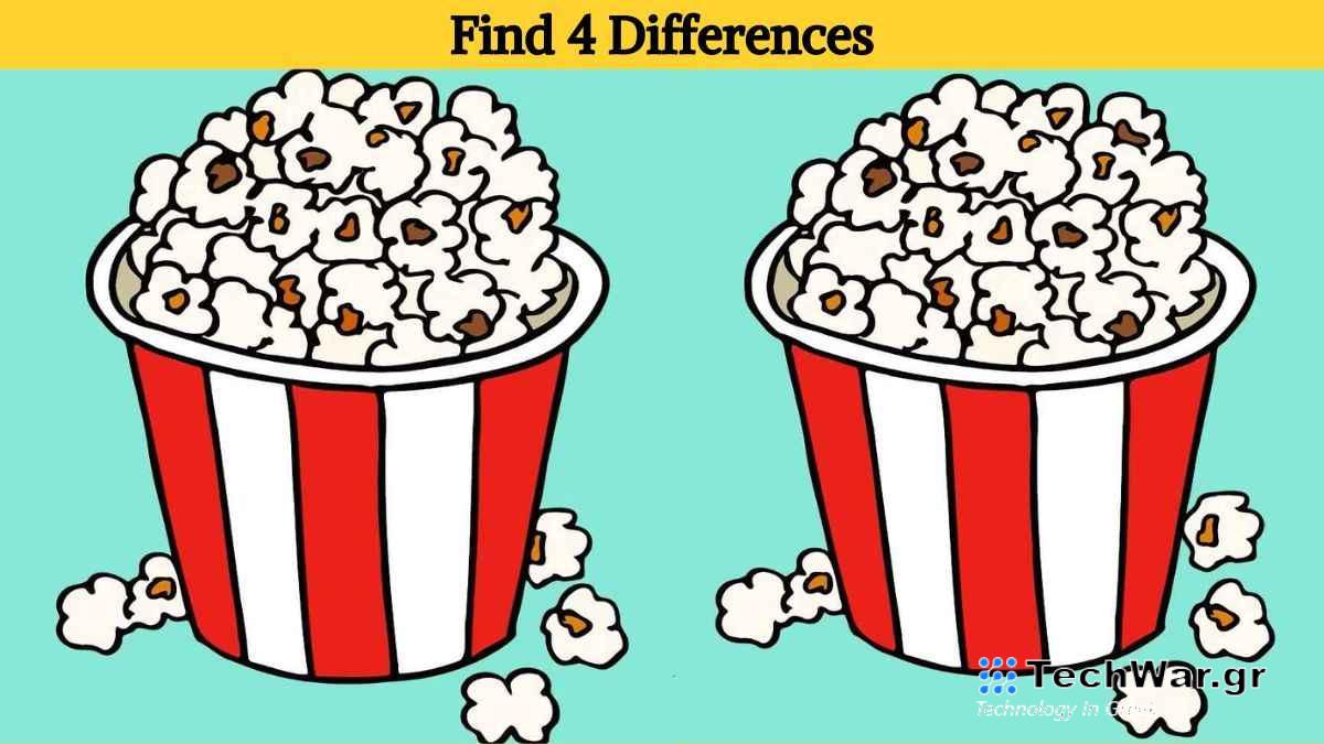 Τεστ παρατηρητικότητας, διαφορές, ποπ κορν