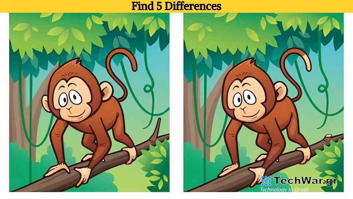 Τεστ παρατηρητικότητας διαφορές μαϊμού