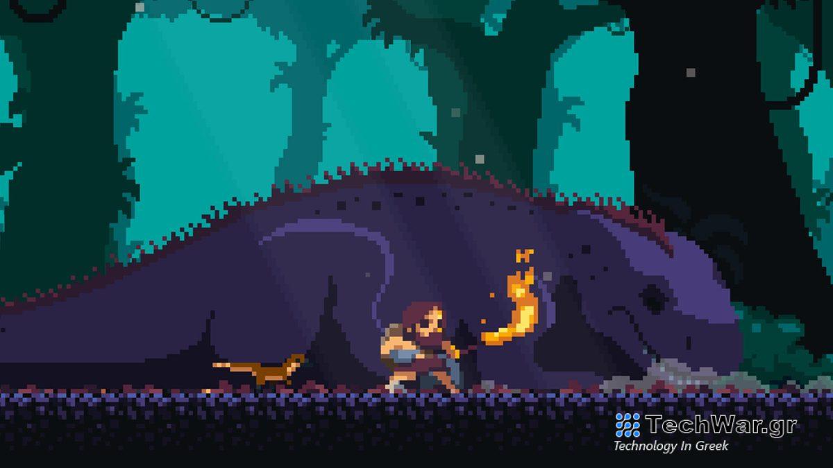 Πρώτη ματιά στο Pixel-Art Metroidvania με δεινόσαυρους (και όχι μόνο)