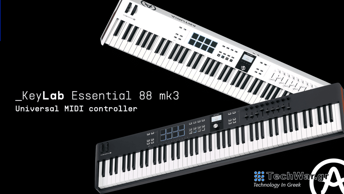 Η Arturia προσθέτει μια επιλογή 88 πλήκτρων στη σειρά ελεγκτών MIDI KeyLab Essential mk3