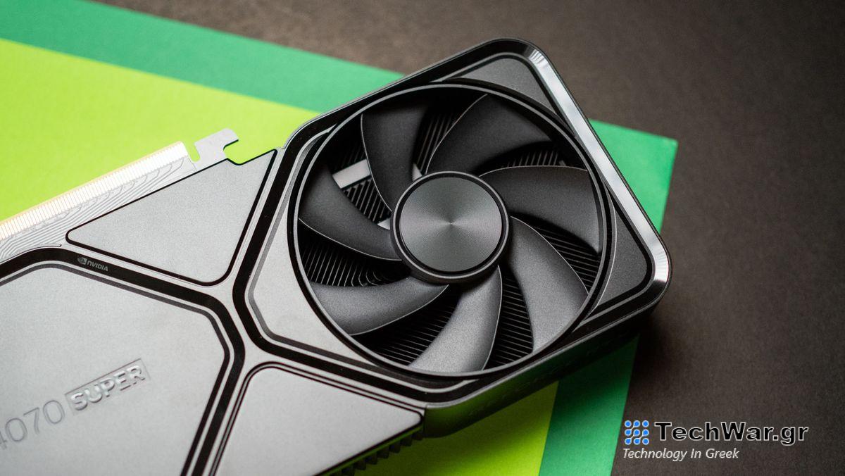 Exhaust fan of NVIDIA RTX 4070 Super Founders Edition