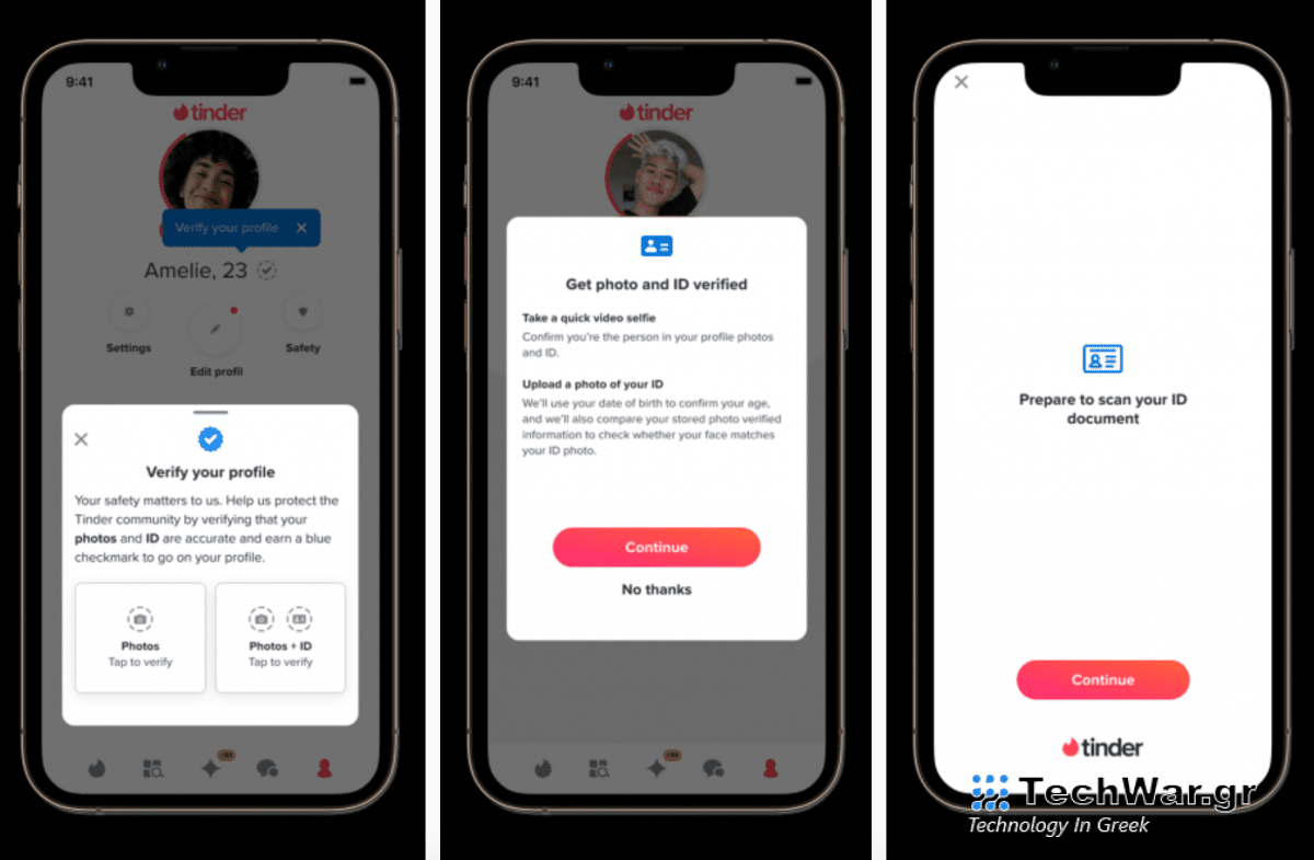 Η Tinder φέρνει το προηγμένο σύστημα επαλήθευσης ταυτότητας στις ΗΠΑ και το Ηνωμένο Βασίλειο