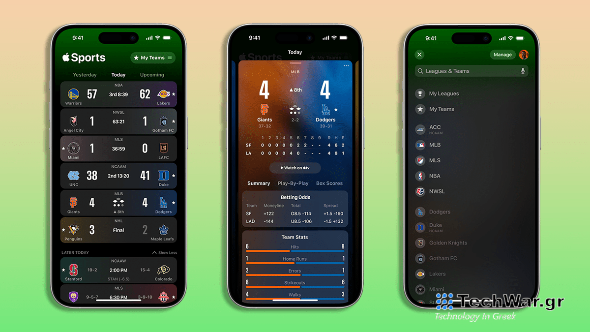 Apple Sports app