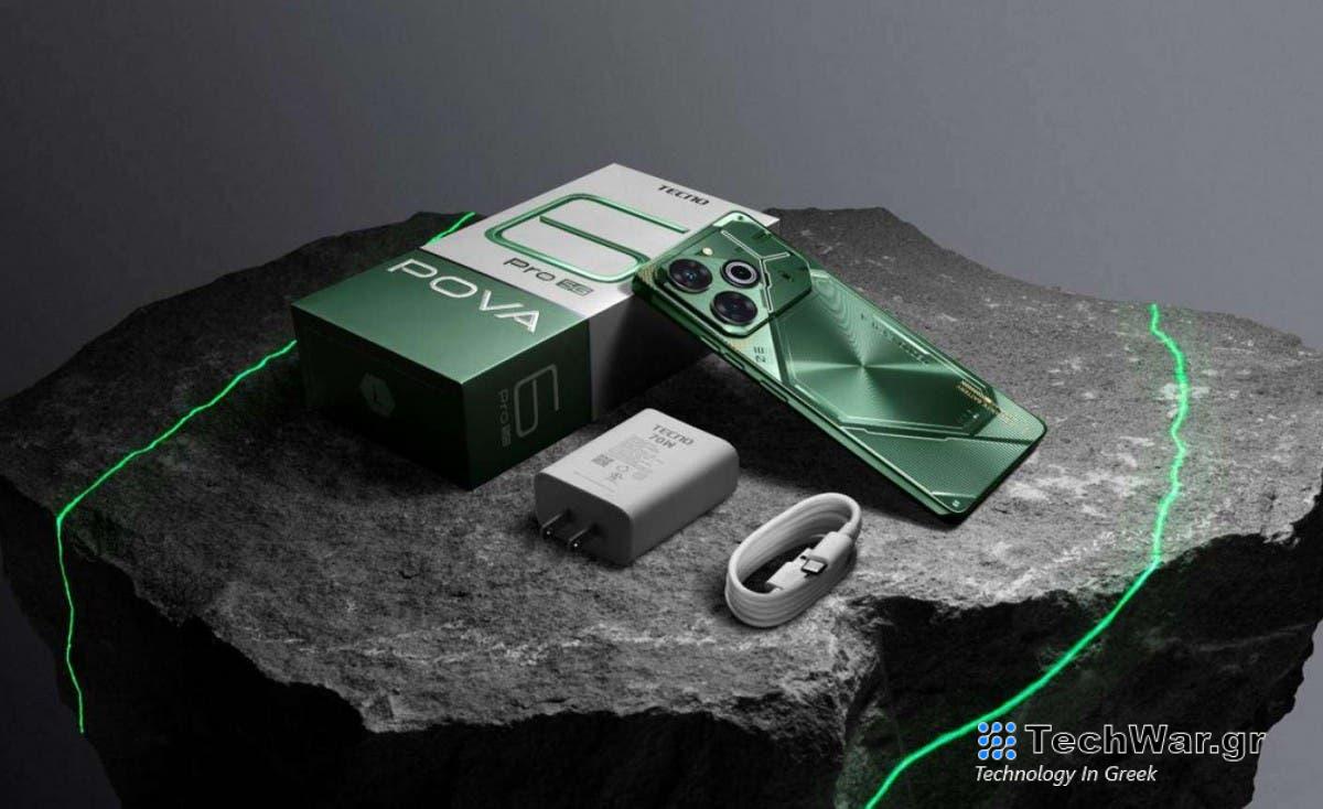 Tecno: αποκάλυψε το Pova 6 Pro με Dimensity 6080 και μπαταρία 6000 mAh

