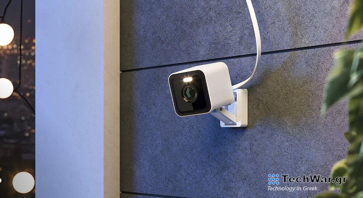 Wyze Cam v3 Pro on wall