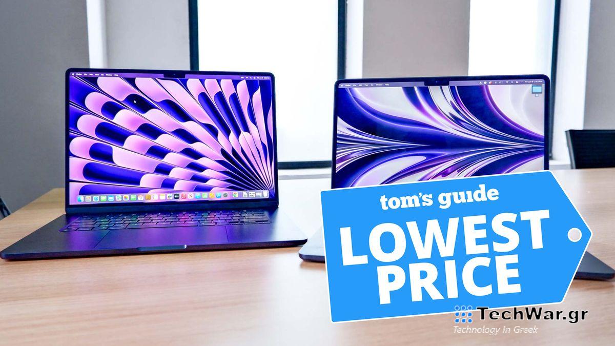 15-inch and 13-inch MacBook Air laptops shown side by side on a table