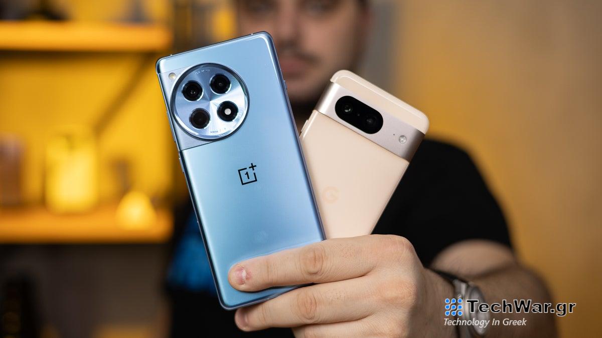 OnePlus 12R vs Pixel 8: ένα πολύχρωμο σύνολο χαρακτηριστικών (ακατέργαστη δύναμη έναντι μαγείας AI)

