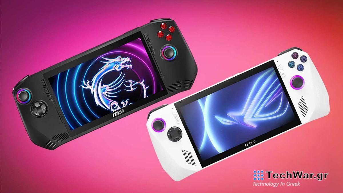 MSI Claw and ROG Ally.