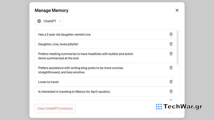 OpenAI ChatGPT’s Memory