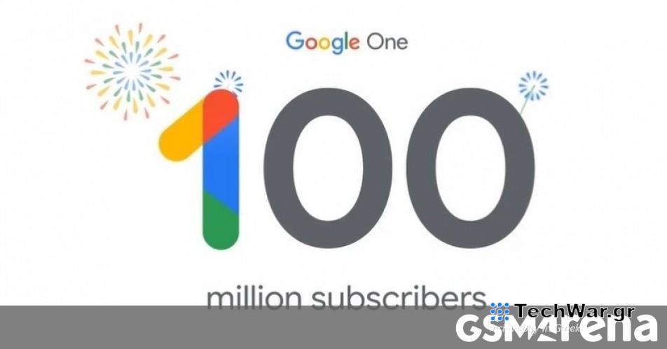 Το Google One έχει πλέον περισσότερους από 100 εκατομμύρια συνδρομητές
