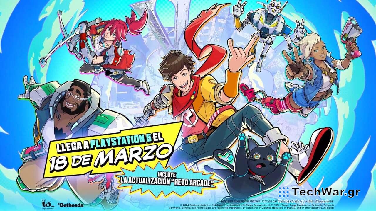 Το Xbox Exclusive Hi-Fi Rush κυκλοφορεί στο PS5 τον Μάρτιο, αποκαλύπτεται το διαγραμμένο τρέιλερ