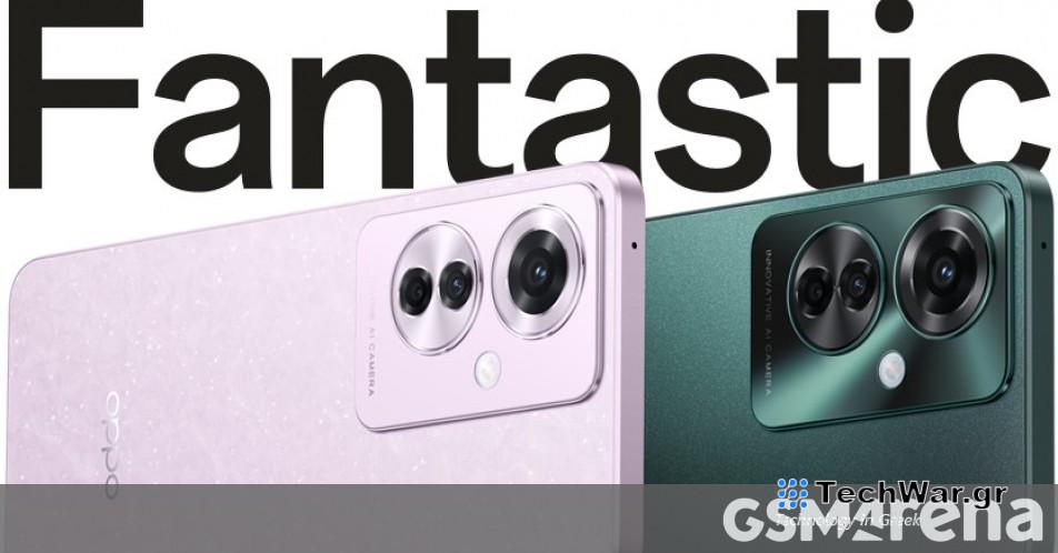 Το Oppo Reno11 F πείραξε με επίσημες εικόνες καθώς περνούσε από το Geekbench