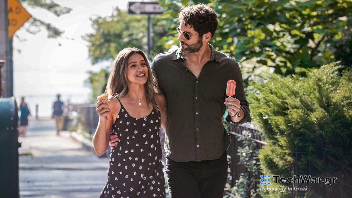 Players. (L-R) Gina Rodriguez as Mack and Tom Ellis as Nick in 