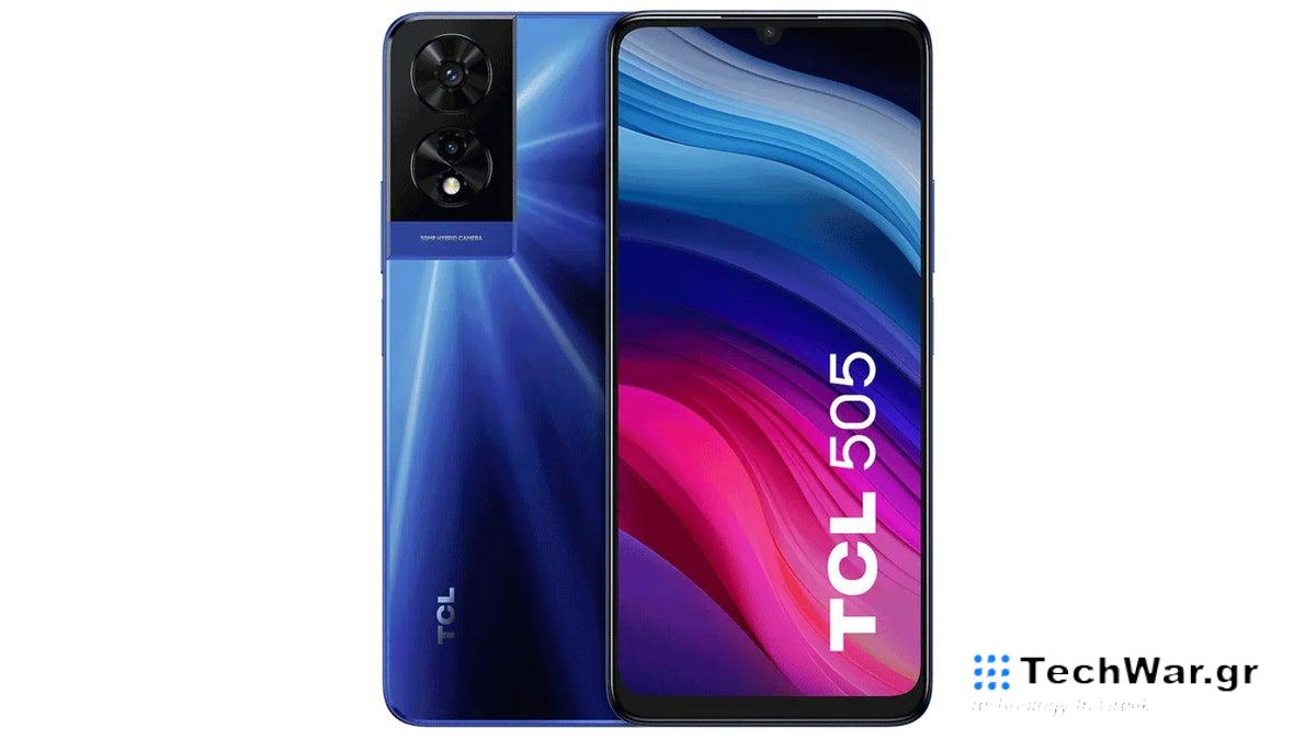 Το TCL 505 παρουσιάζεται αθόρυβα με μέτριες προδιαγραφές, στάνταρ σχεδιασμό