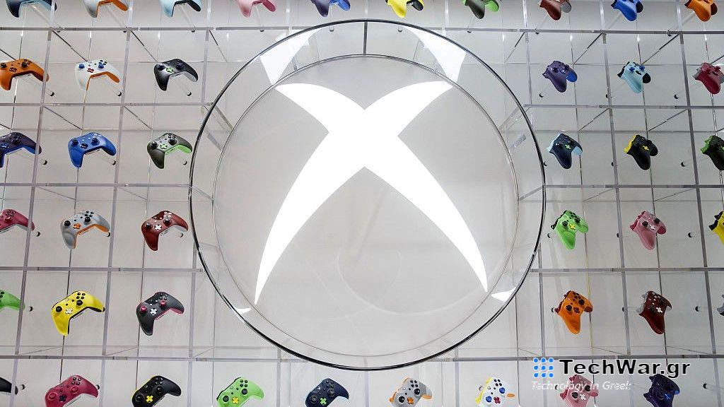 Microsoft Corp. Xbox Design Lab controllers are displayed during E3
