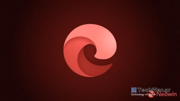 Microsoft Edge logo in red