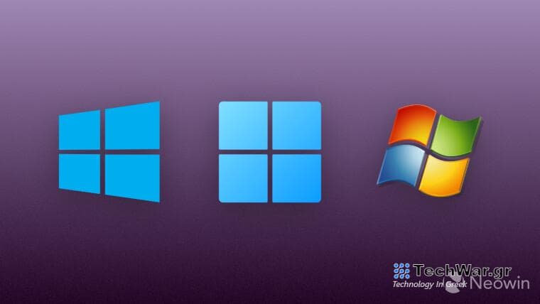 Windows 11 10 and 7 logos