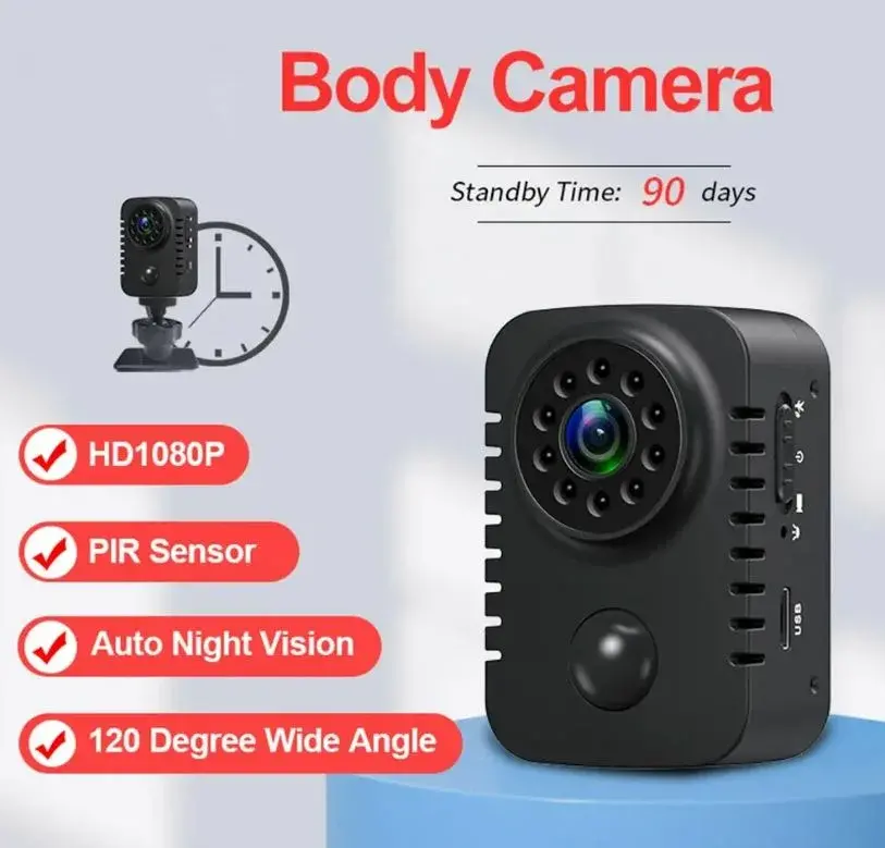 MD29 - Μίνι body camera στα 1080p με Night Vision και PIR motion detection στα 21,3€!