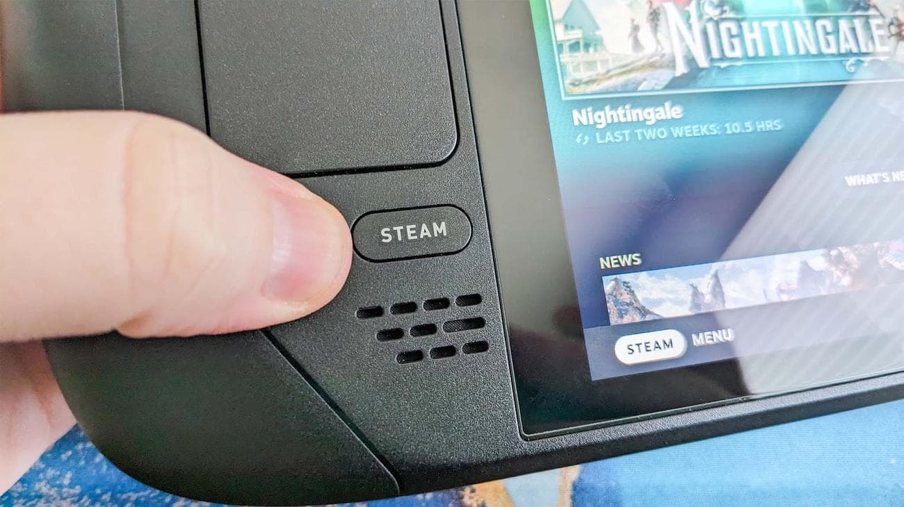 Κουμπί Steam Deck Steam.