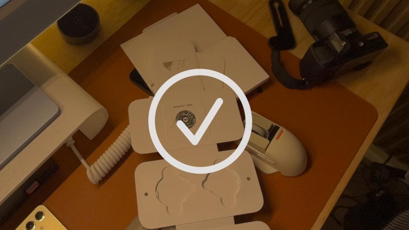 Το σημάδι επιλογής όταν τα οπτικά ένθετα έχουν αντιστοιχιστεί.