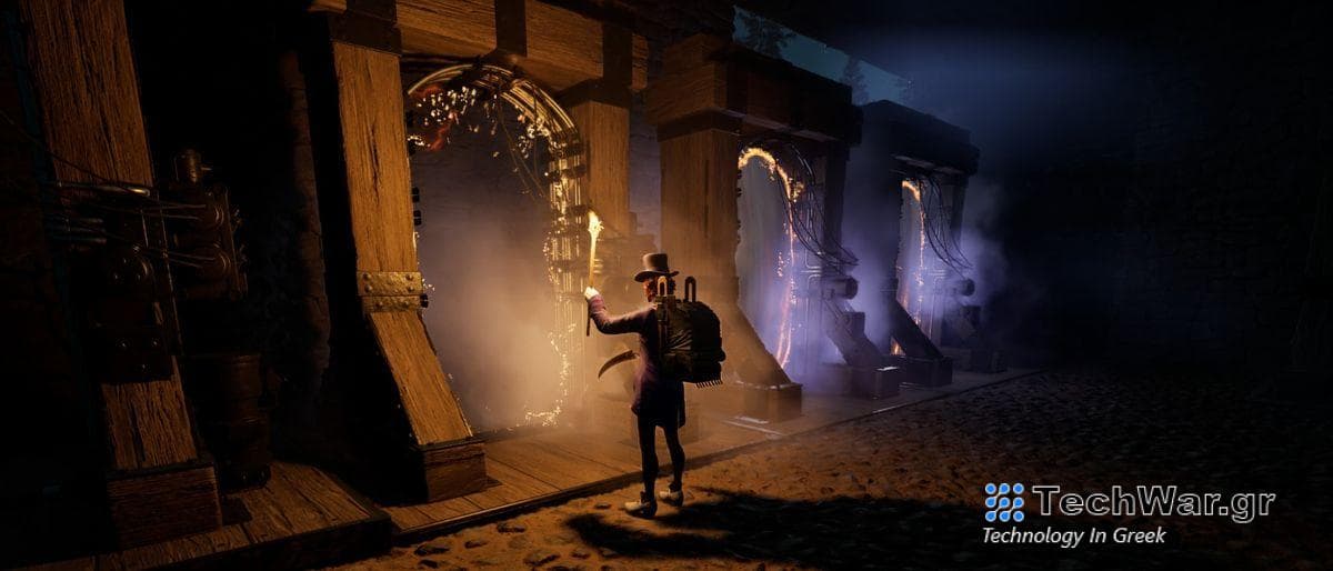 Nightingale player stepping through a portal