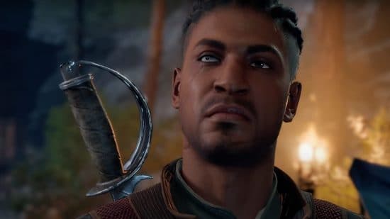 Οι καλύτερες κατασκευές του Baldur's Gate 3: Ο Wyll, ένας Warlock και πιθανός σύντροφος, στέκεται σταθερός στις πεποιθήσεις του κατά τη διάρκεια μιας συνομιλίας.