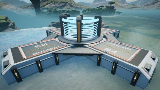 Μια Dyson Sphere φτιαγμένη με Refined Power, ένα από τα καλύτερα Satisfactory mods.