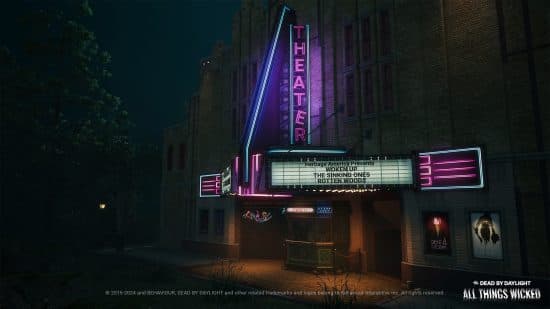 Ο φωτισμένος κινηματογράφος στην πλατεία Greenville, ο χάρτης έρχεται με την ημερομηνία κυκλοφορίας του DBD Chapter 31.