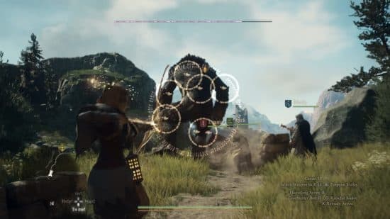 Μια κύκλωπα μάχη στο Dragon's Dogma 2.