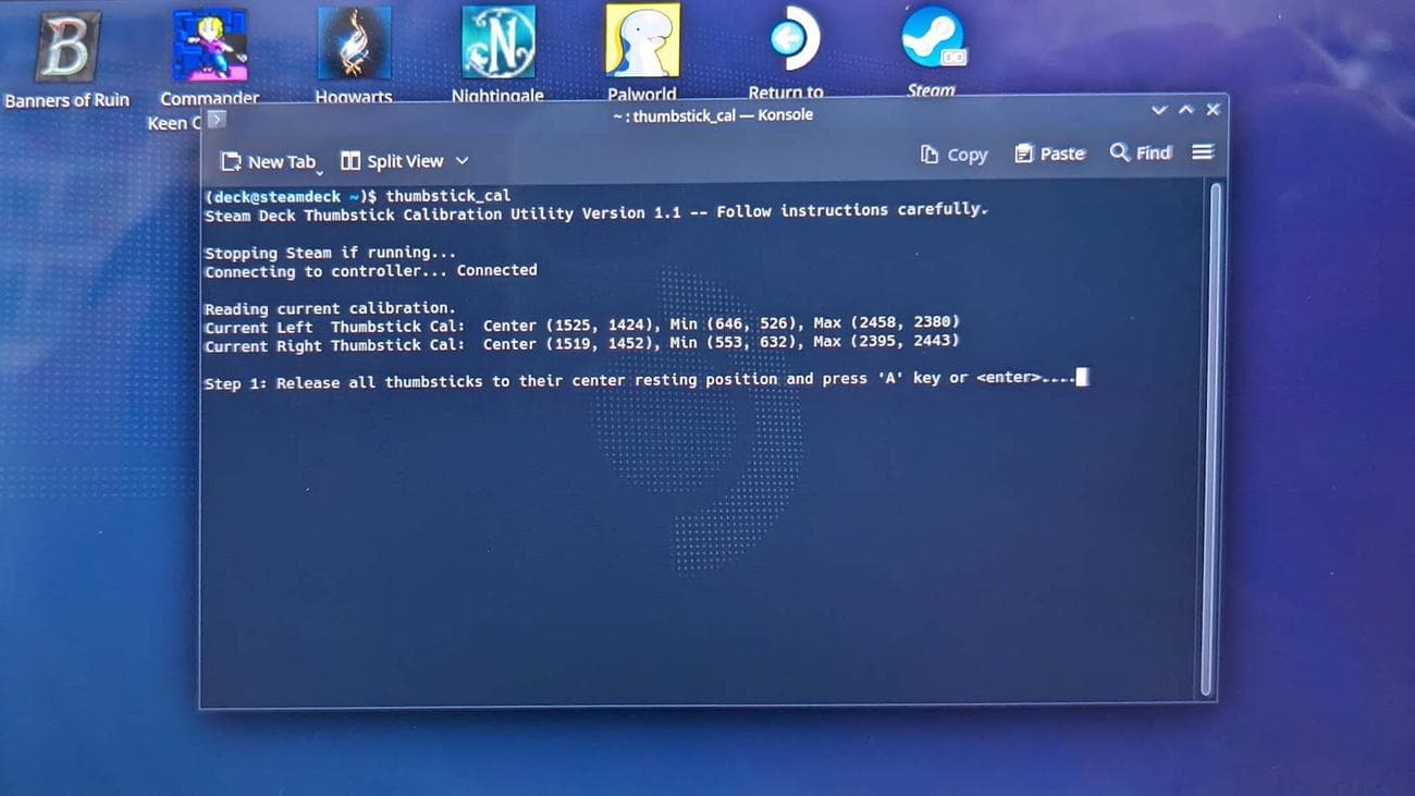 Steam Deck Πατήστε A για να ξεκινήσετε.