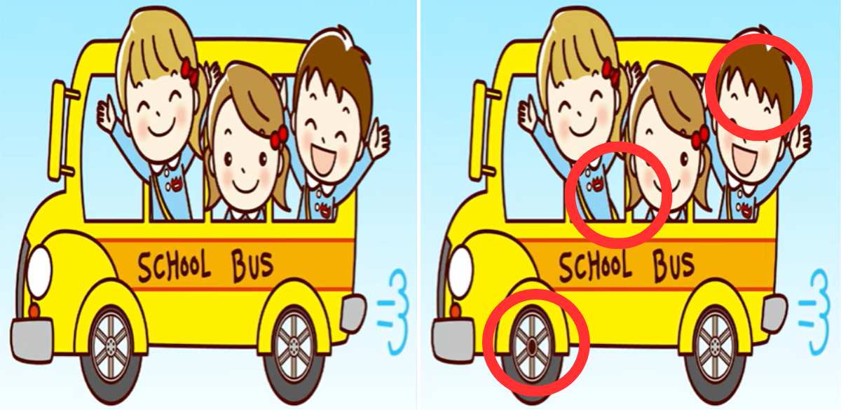 Τεστ παρατηρητικότητας, διαφορές, σχολικό