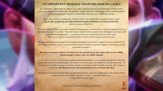 Unforetold Witchstone - Μήνυμα κοινοποιημένο μέσω πλατφορμών κοινωνικών μέσων: 