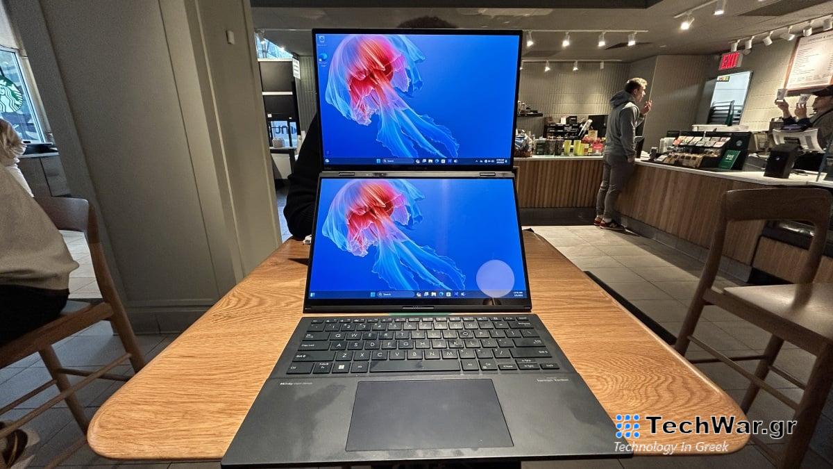 Ανασκόπηση Asus Zenbook Duo: Πώς είναι να χρησιμοποιείτε φορητό υπολογιστή διπλής οθόνης στα Starbucks
