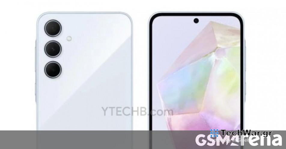 Το νέο Samsung Galaxy A35 αποδίδει την επιφάνεια με πλήρεις προδιαγραφές
